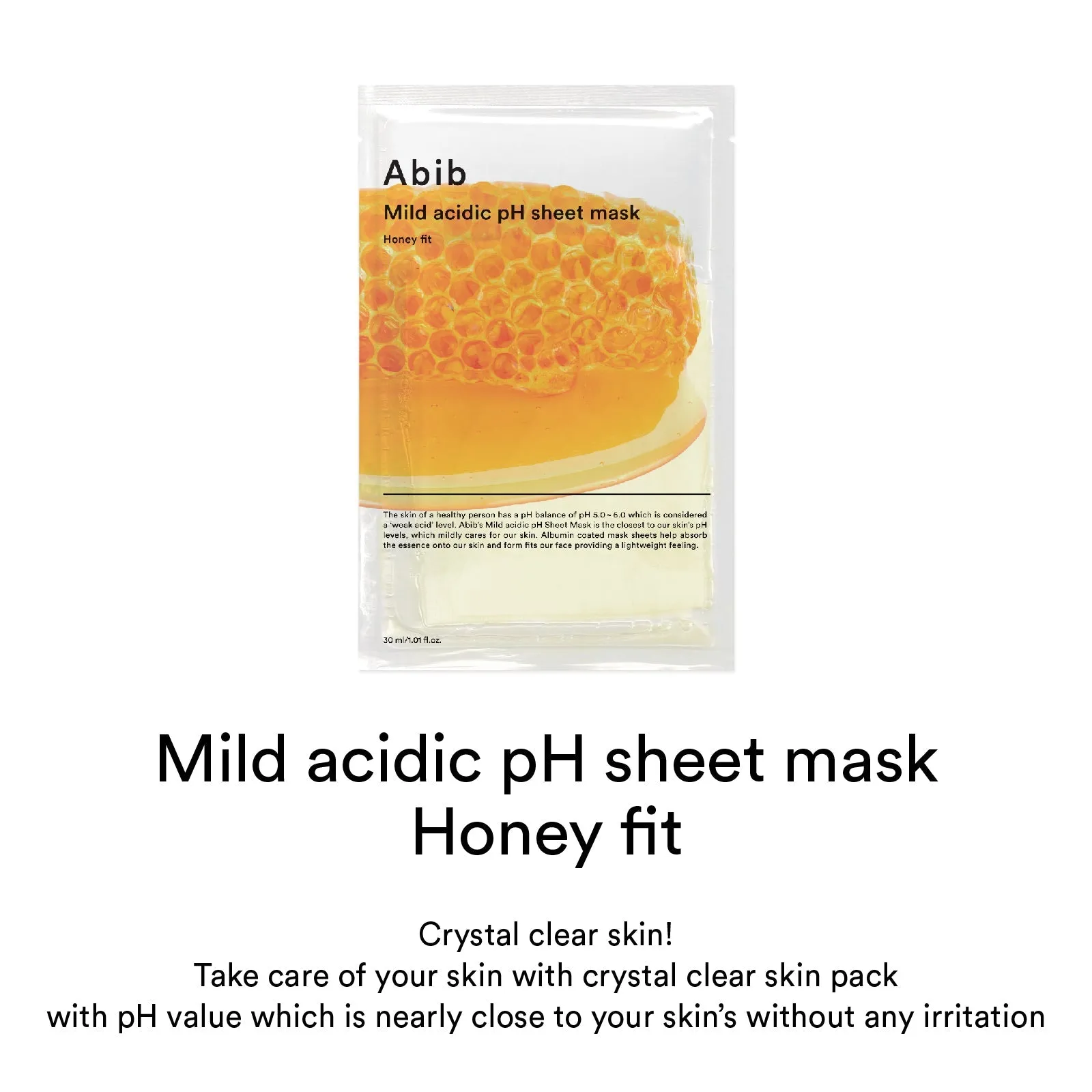 Abib Mild Acidic PH Sheet Mask Aqua Fit Honey