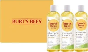 Baby Shampoo and Wash Calming by Burts Bees for Kids - 12 oz Shampoo and Body Wash - Pack of 6