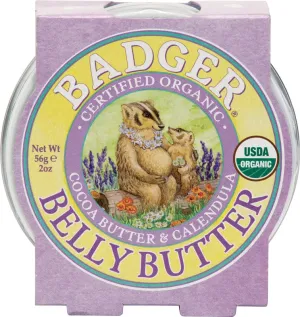 Badger Balms Belly Butter, 56g