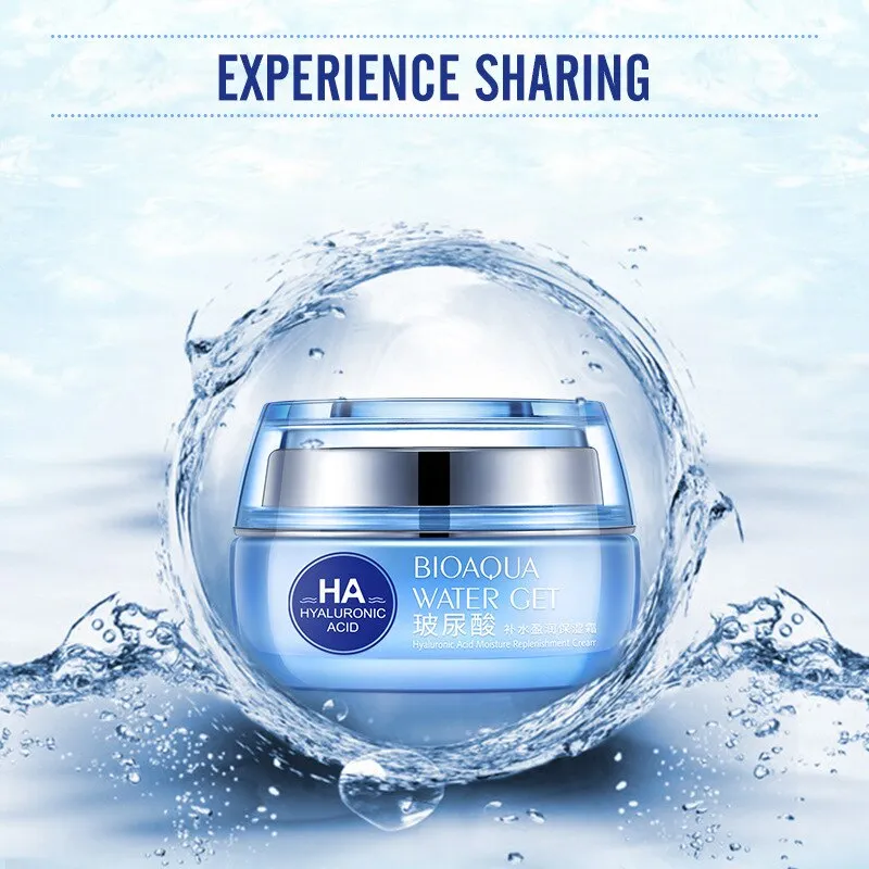 BIOAQUA Moisturizers Replenishment Cream Hyaluronic Acid Day Creams Face Skin Care Whitening Skin HA Anti Aging Anti Wrinkles