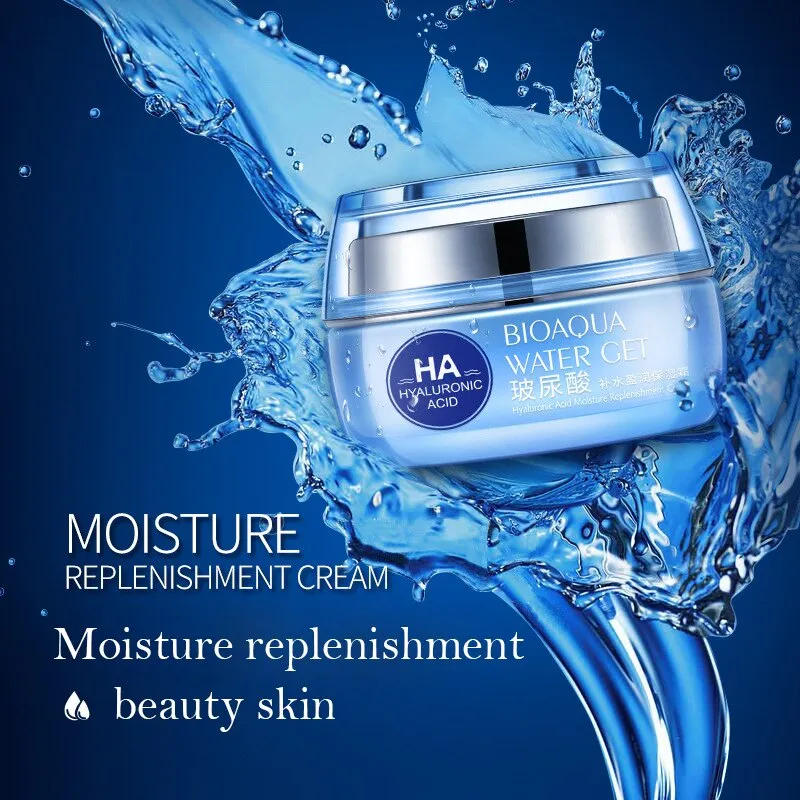 BIOAQUA Moisturizers Replenishment Cream Hyaluronic Acid Day Creams Face Skin Care Whitening Skin HA Anti Aging Anti Wrinkles