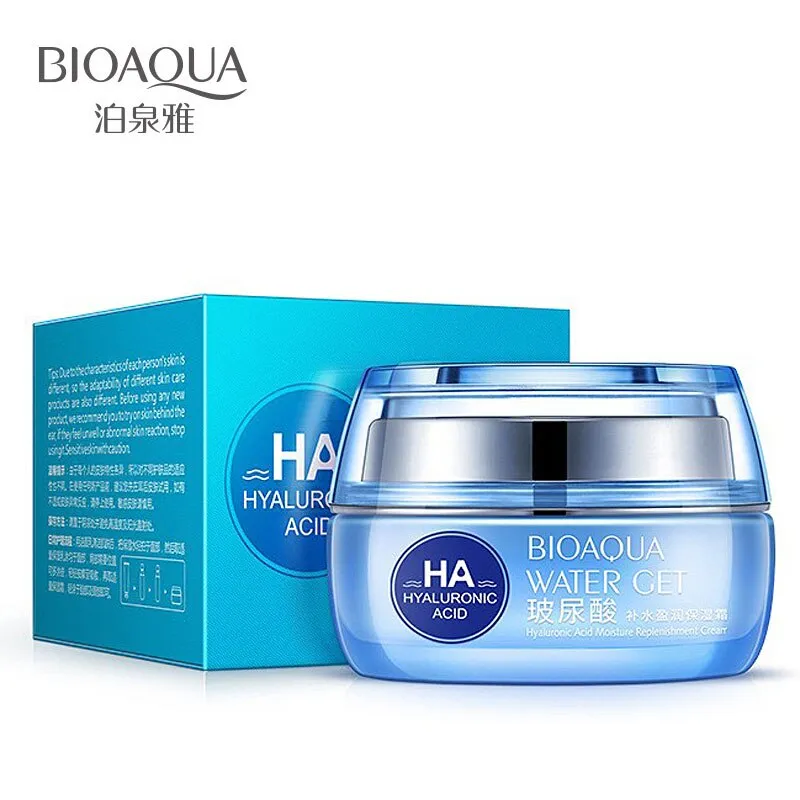 BIOAQUA Moisturizers Replenishment Cream Hyaluronic Acid Day Creams Face Skin Care Whitening Skin HA Anti Aging Anti Wrinkles