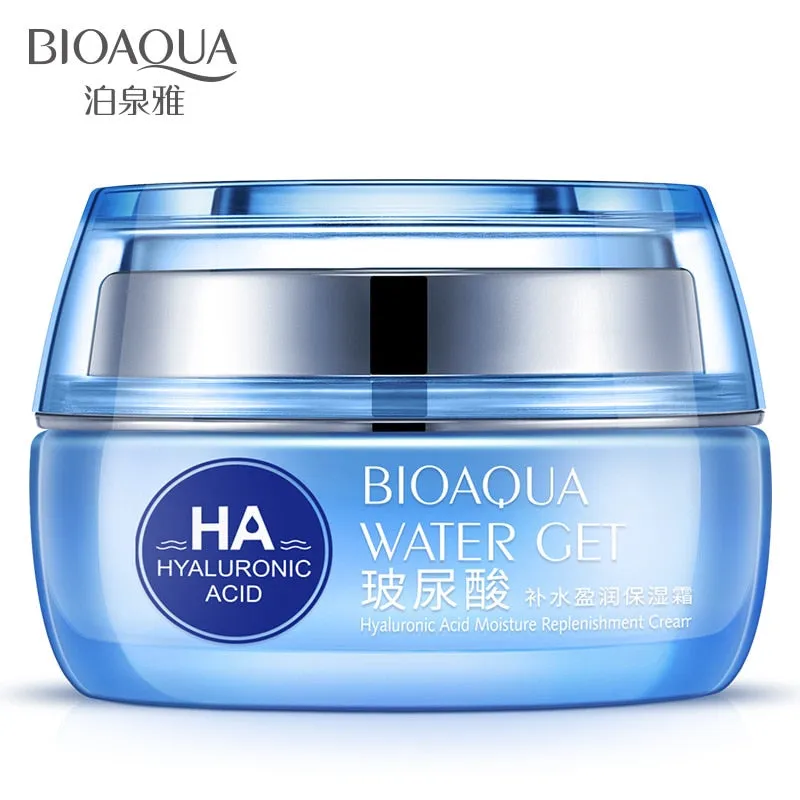 BIOAQUA Moisturizers Replenishment Cream Hyaluronic Acid Day Creams Face Skin Care Whitening Skin HA Anti Aging Anti Wrinkles