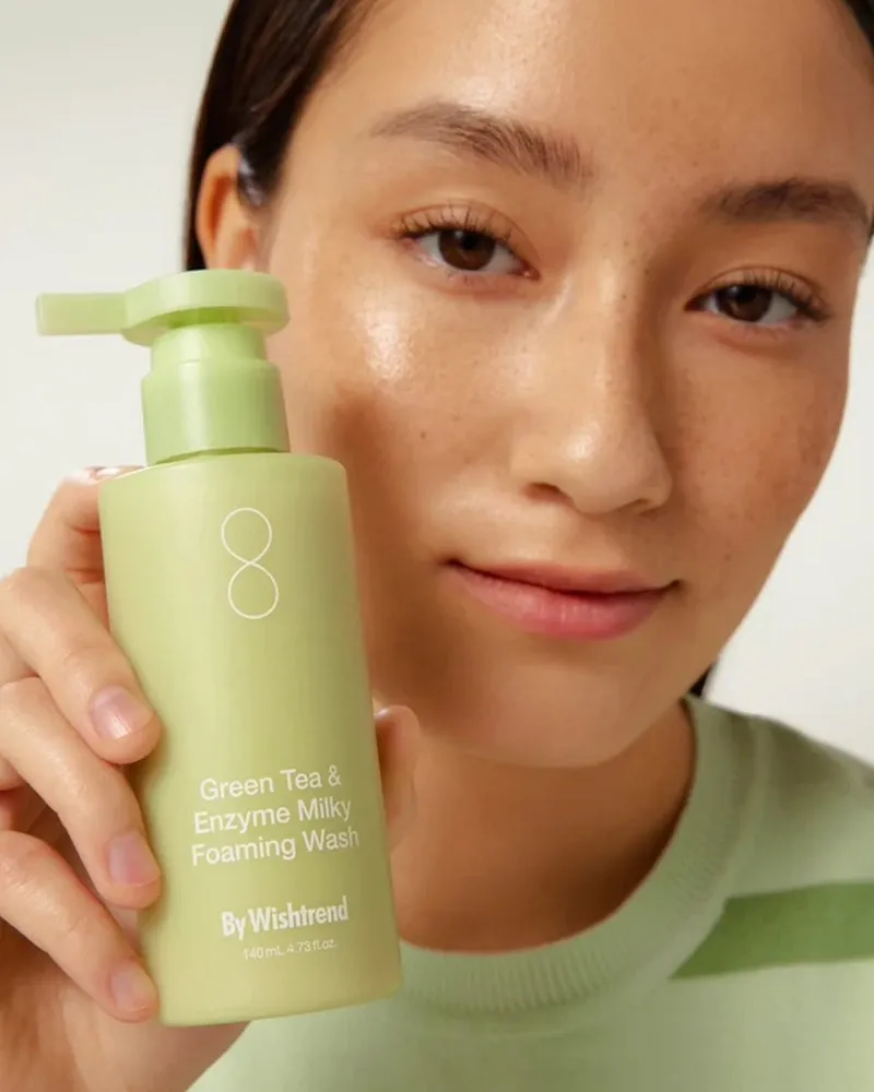 By Wishtrend Green Tea & Enzyme Milky Foaming Wash