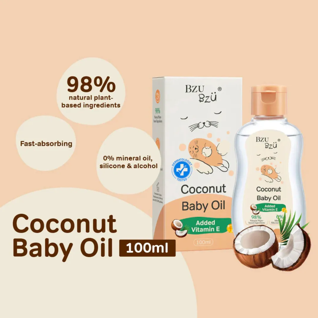 Bzu Bzu Coconut Baby Oil (100ml)