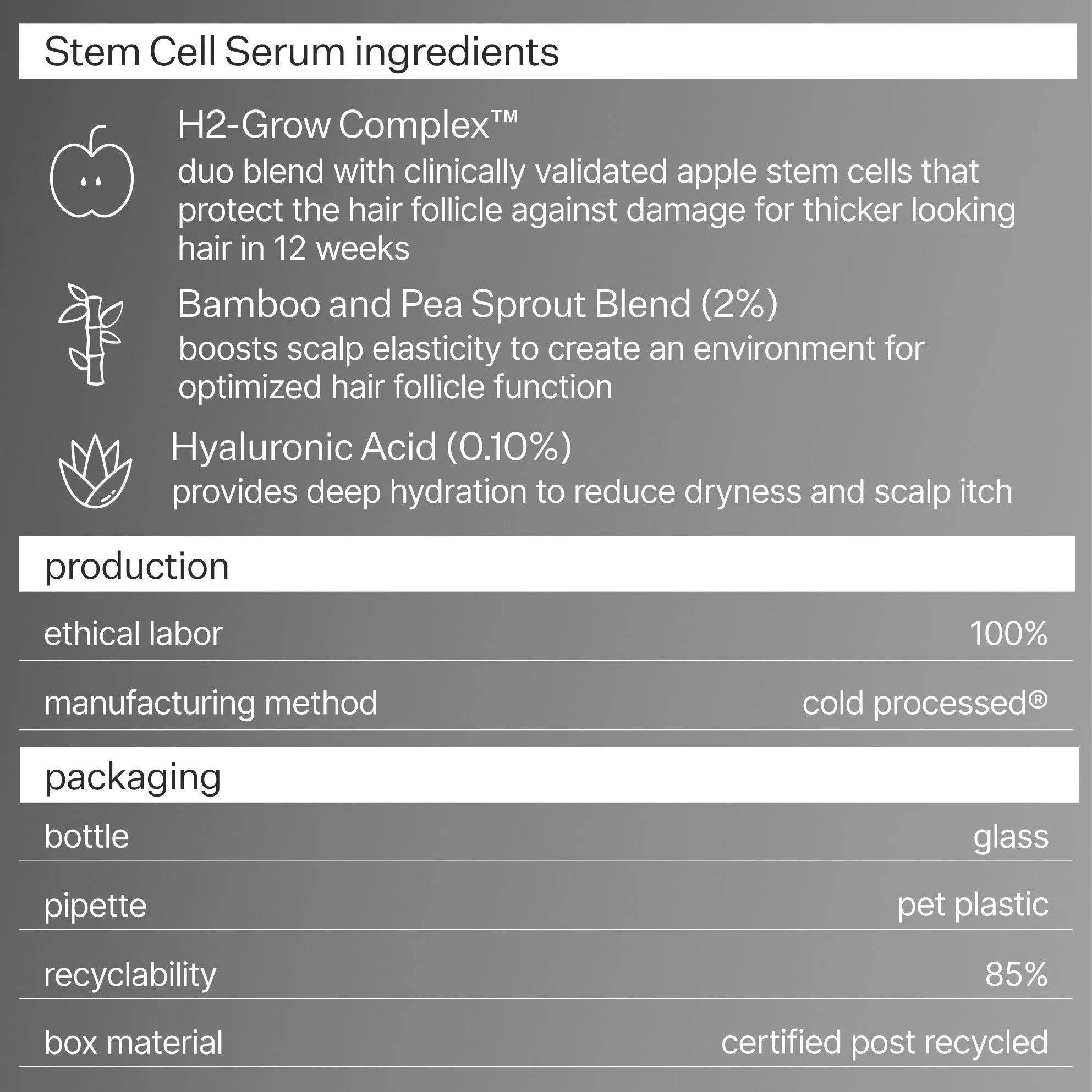 Cold Processed Stem Cell Serum