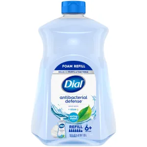 Dial Antibacterial Foaming Hand Soap Refill, Spring Water, 52 fl oz