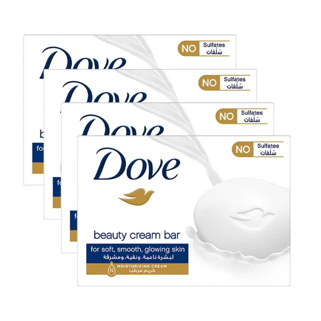 Dove Beauty Cream Bar Soap - 4 Pcs × 160g