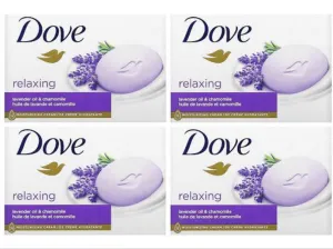 DOVE RELAXING CREAM BODY BAR (PACK OF 4)- LAVENDER OIL & CHAMOMILE