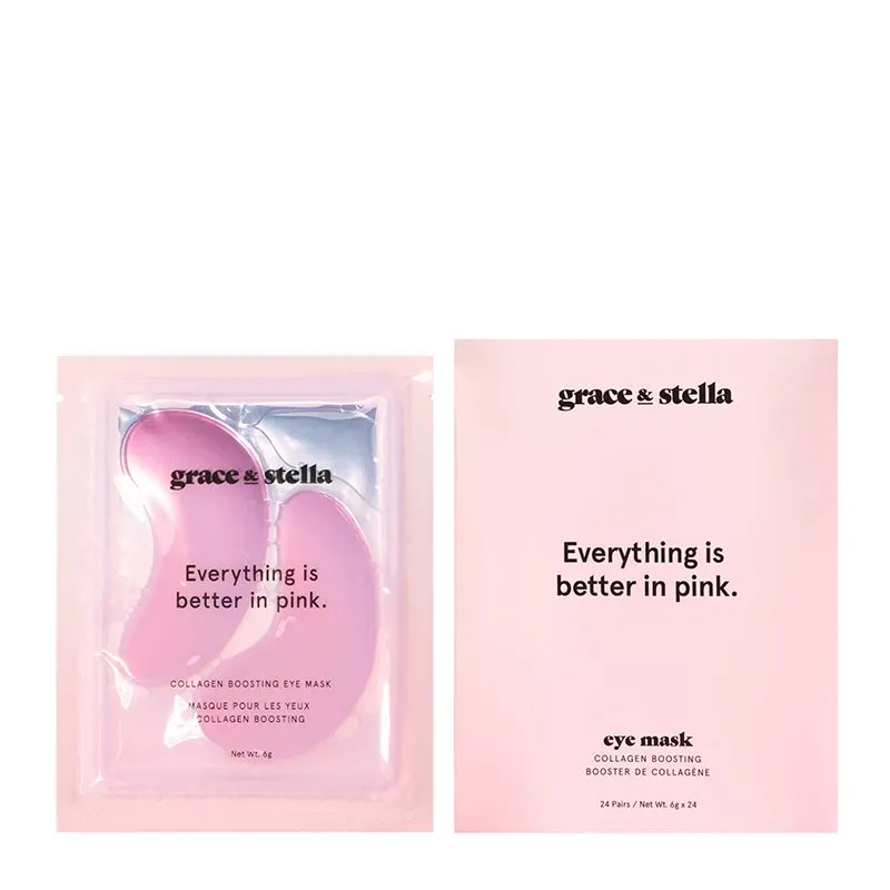 Grace & Stella Everything is Better In Pink Eye Masks 24 Pairs