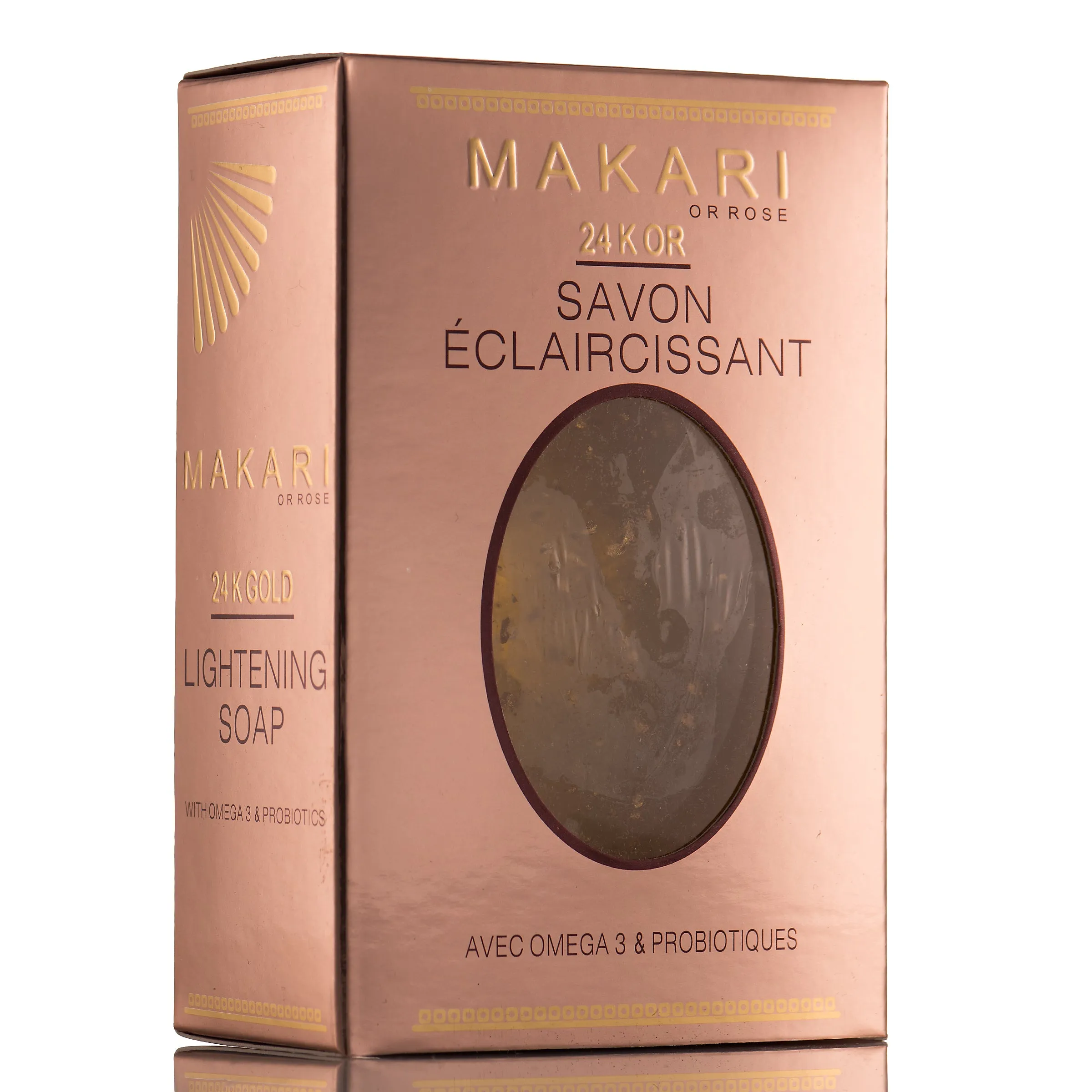 MAKARI - 24K ROSE GOLD MOISTURIZING SOAP  Moisture-rich. Rejuvenates glow