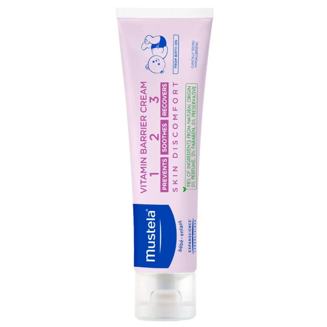 Mustela Vitamin Barrier Cream 123 for All Skin Types (100ML)