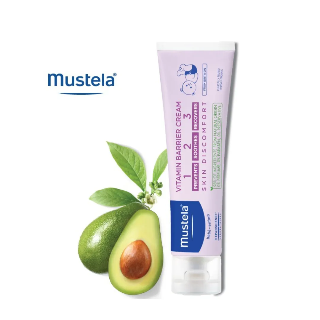 Mustela Vitamin Barrier Cream 123 for All Skin Types (100ML)