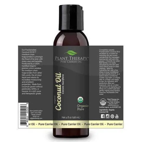 Organic Coconut Carrier Oil Base