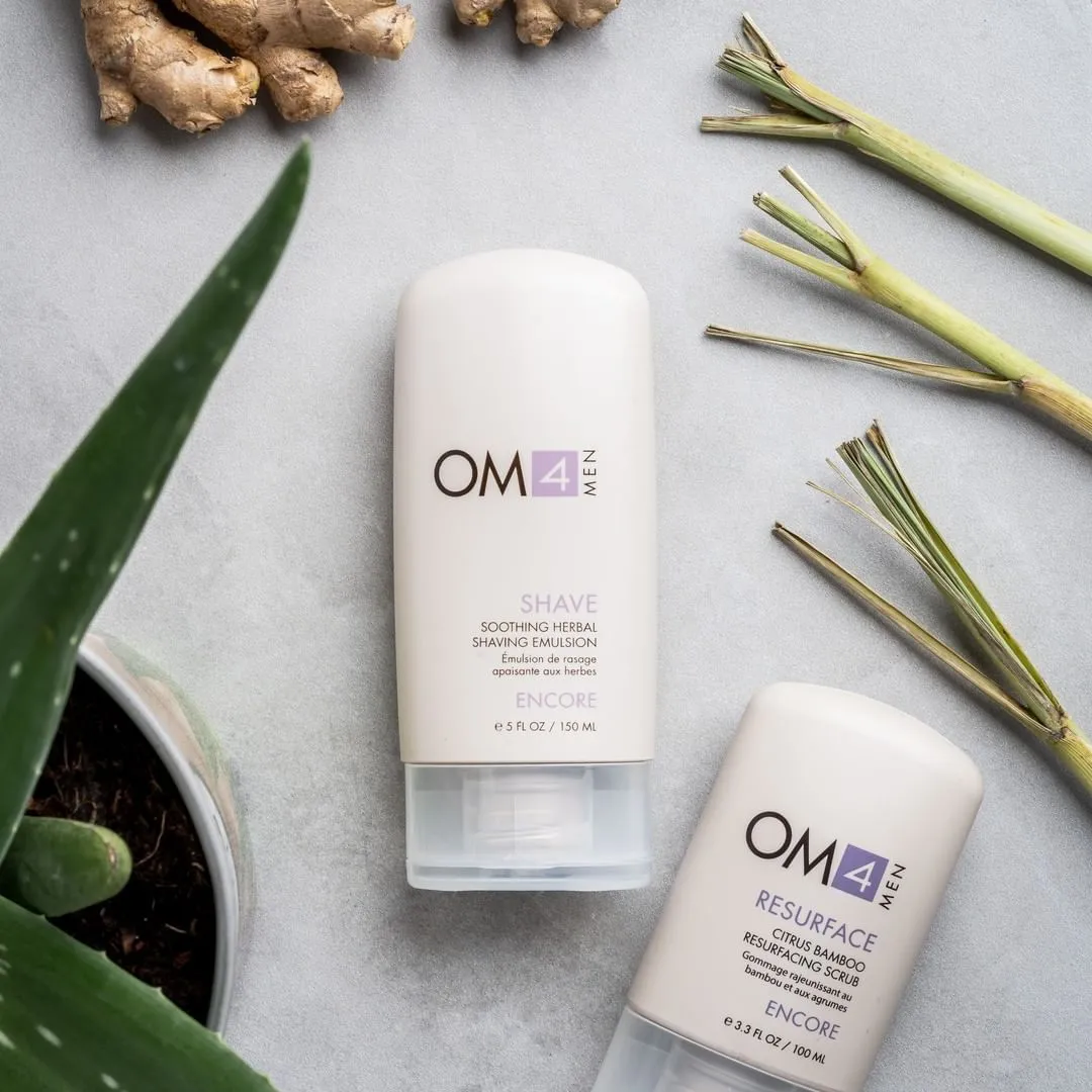 Organic Male OM4 SHAVE   RESURFACE Grooming Duo