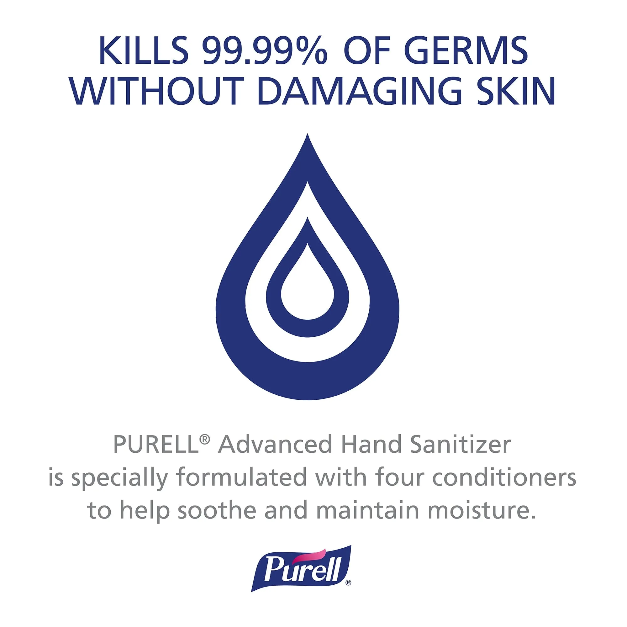 PURELL Advanced Hand Sanitizer Soothing Gel, Fresh Scent, with Aloe and Vitamin E- 1 Liter Pump Bottle