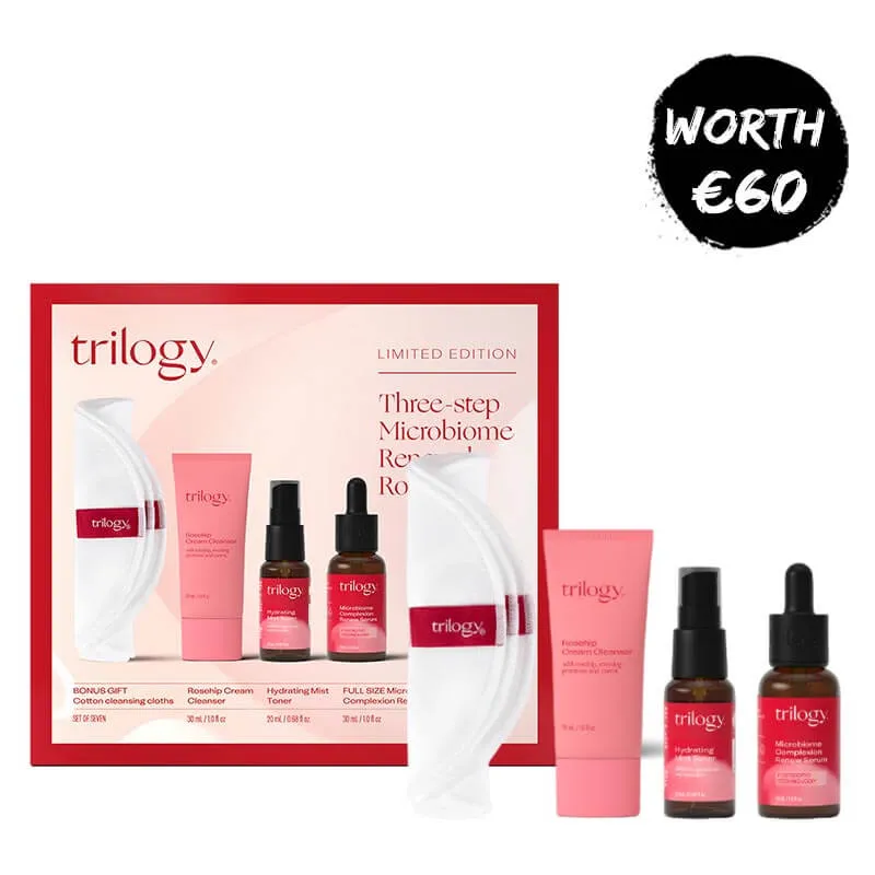 Trilogy Three-Step Microbiome Renewal Routine Gift Set