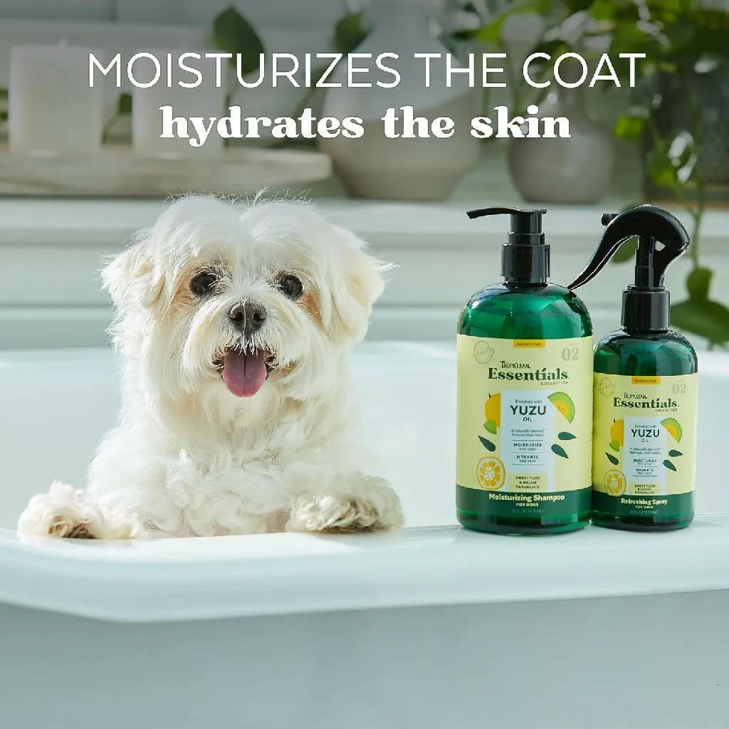 TropiClean Essentials Yuzu Fruit Moisturizing Shampoo for Dogs (16 oz)